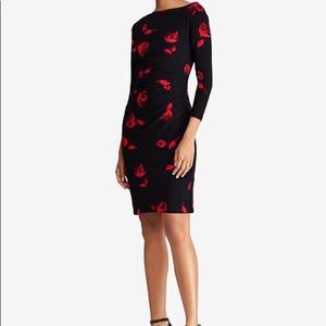 Floral Printed Jersey Dress